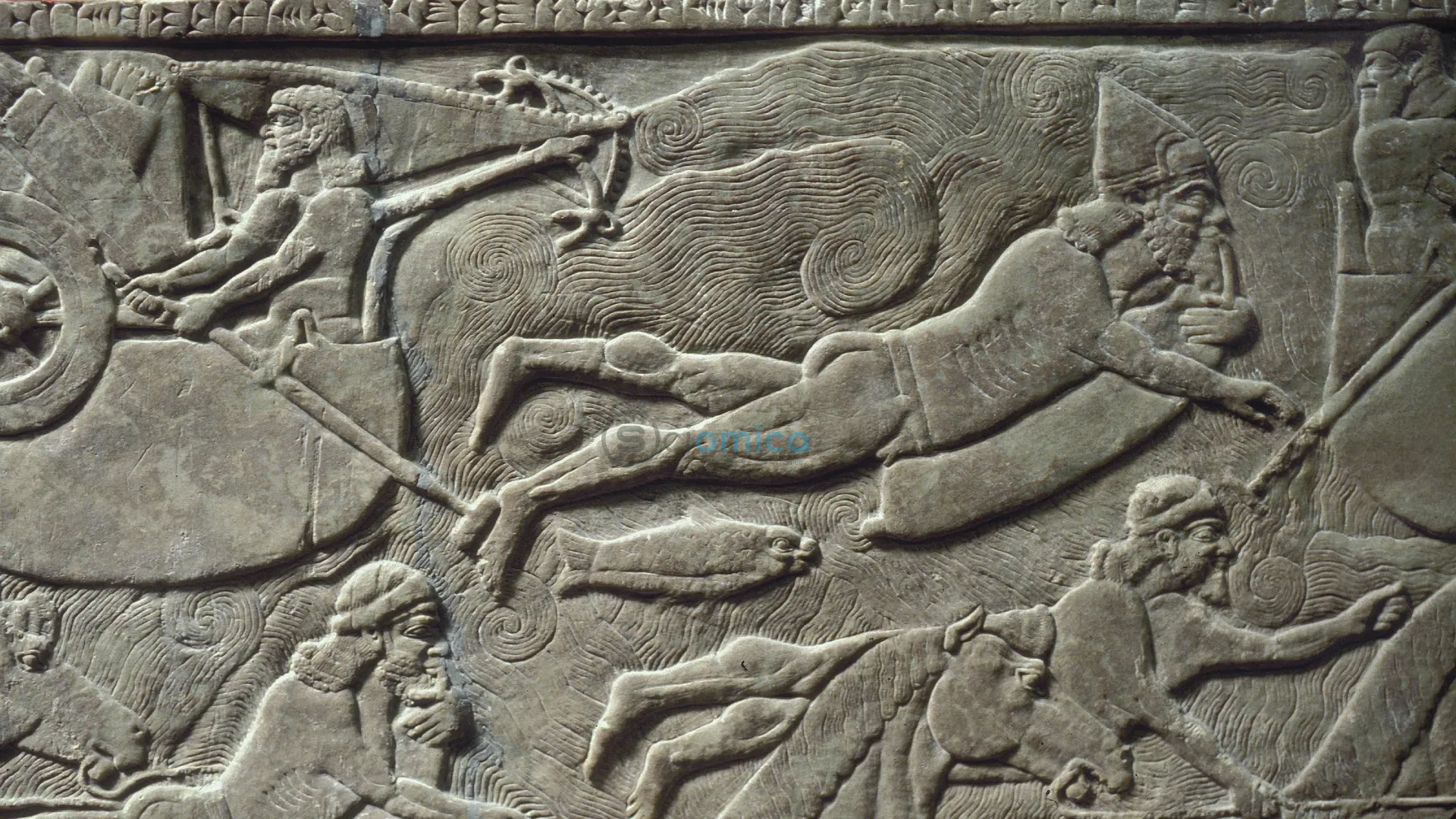 Ancient Assyrian Swimmers: 2,900-Year-Old Carving Depicts Soldiers Crossing a River with Inflatable Goat Skins 1
