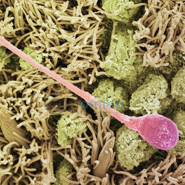 Scanning electron micrograph of a sperm cell