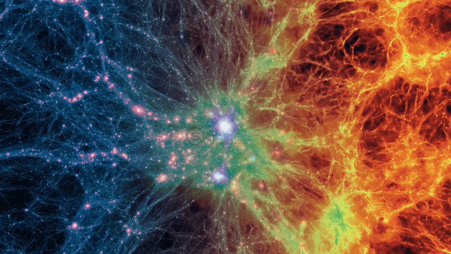 Discovery of Enormous Gas Thread Connecting Galaxies Weighs Ten Times More Than the Milky Way 1