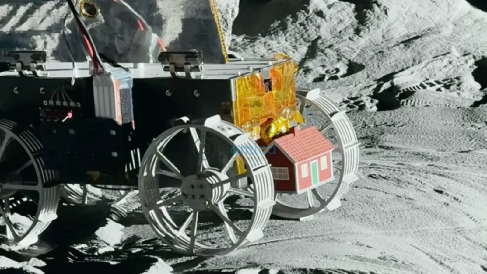 NASA Discovers Japan's 'Resilience' Moon Lander Surrounded by Debris from Orbit 3 Resilience was carrying the European-built Tenacious rover, which was scheduled to deploy a tiny model of a house on the lunar surface. (Image credit: The Moonhouse)